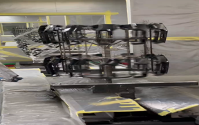 Customized automatic painting line for special parts